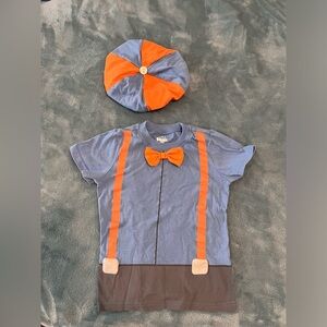 Blippi costume shirt and hat 4t